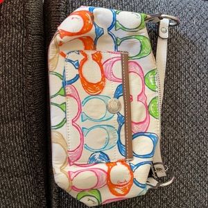 Coach Multicolor Signature Clutch